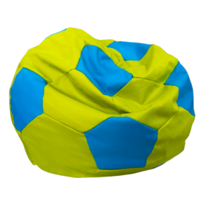 Бонн Кресло-мешок (рогожка нео, зеленый/голубой)