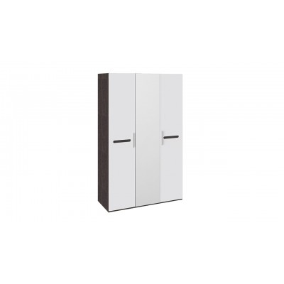 Фьюжн ТД 260.07.43 Шкаф комбинированный (с 3мя дверями) (белый глянец, венге линум)