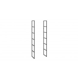 Лофт комплект стоек  для стелажа (800, 600,1200) (черный)