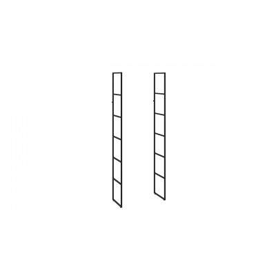 Лофт комплект стоек  для стелажа (800, 600,1200) (черный)