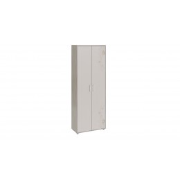 Витра шкаф комбинированный тип 1 (ясень шимо/бежевый фон глянец с рисунком)