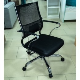 Кресло ErgoLife Sit Air M3-290K черное/мех. ТопГан/ (осн. пятилучье, хром)