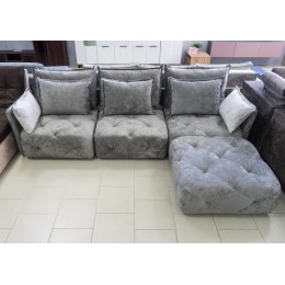 Модульный диван "Ислэнд" 1 кат. (банни сильвер/банни милк)